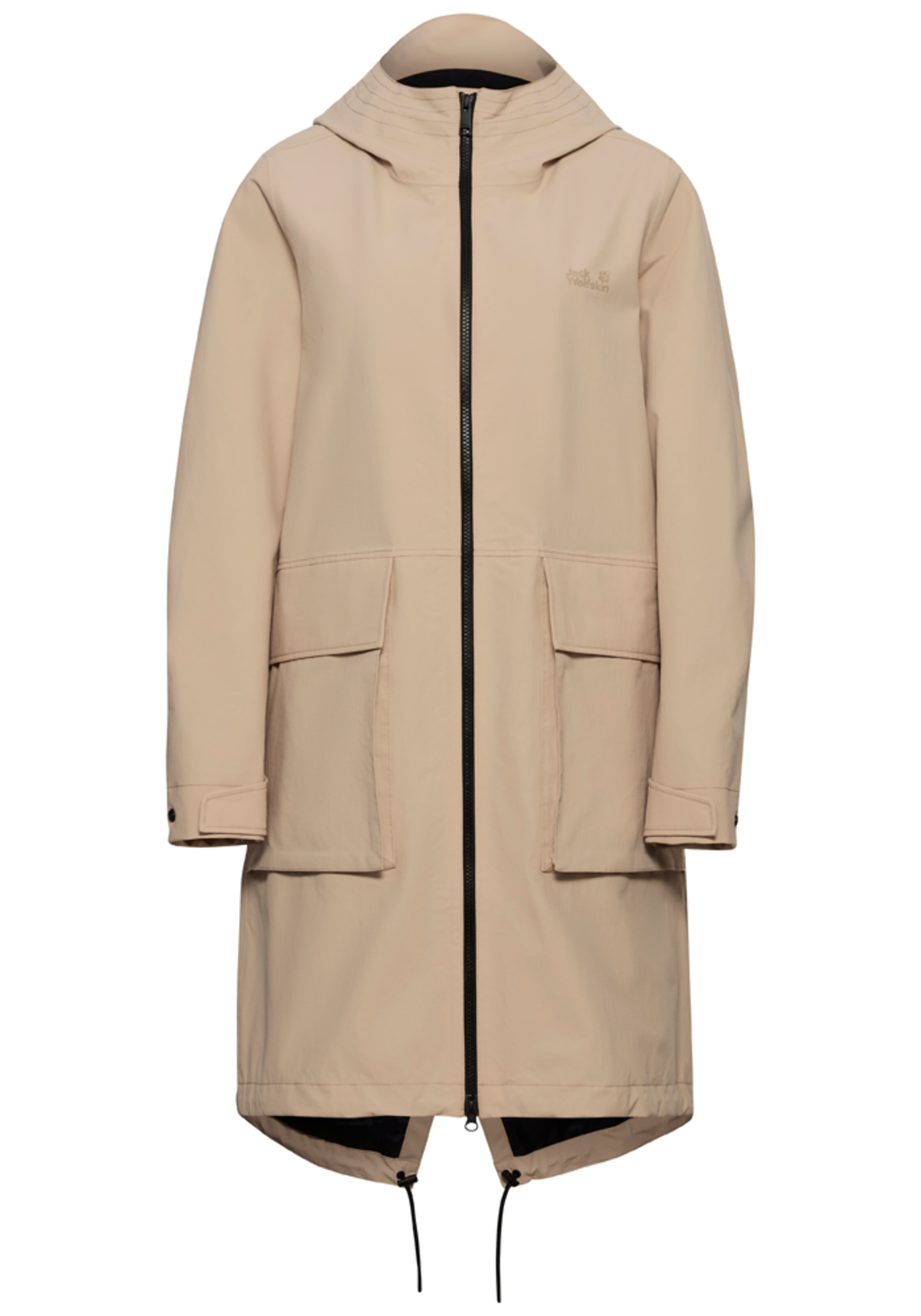 JACK WOLFSKIN Outdoor Coat in Beige: front