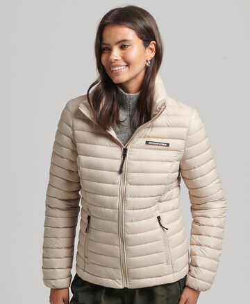 Superdry Between-Season Jacket in Beige: front