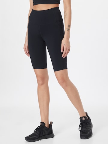 SKECHERS Skinny Sportbroek in Zwart: voorkant