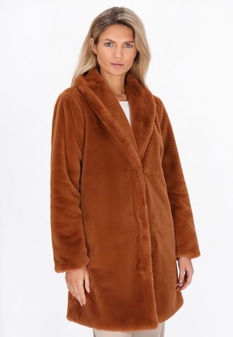 usha WHITE LABEL - Abrigo de invierno en marrón: frente