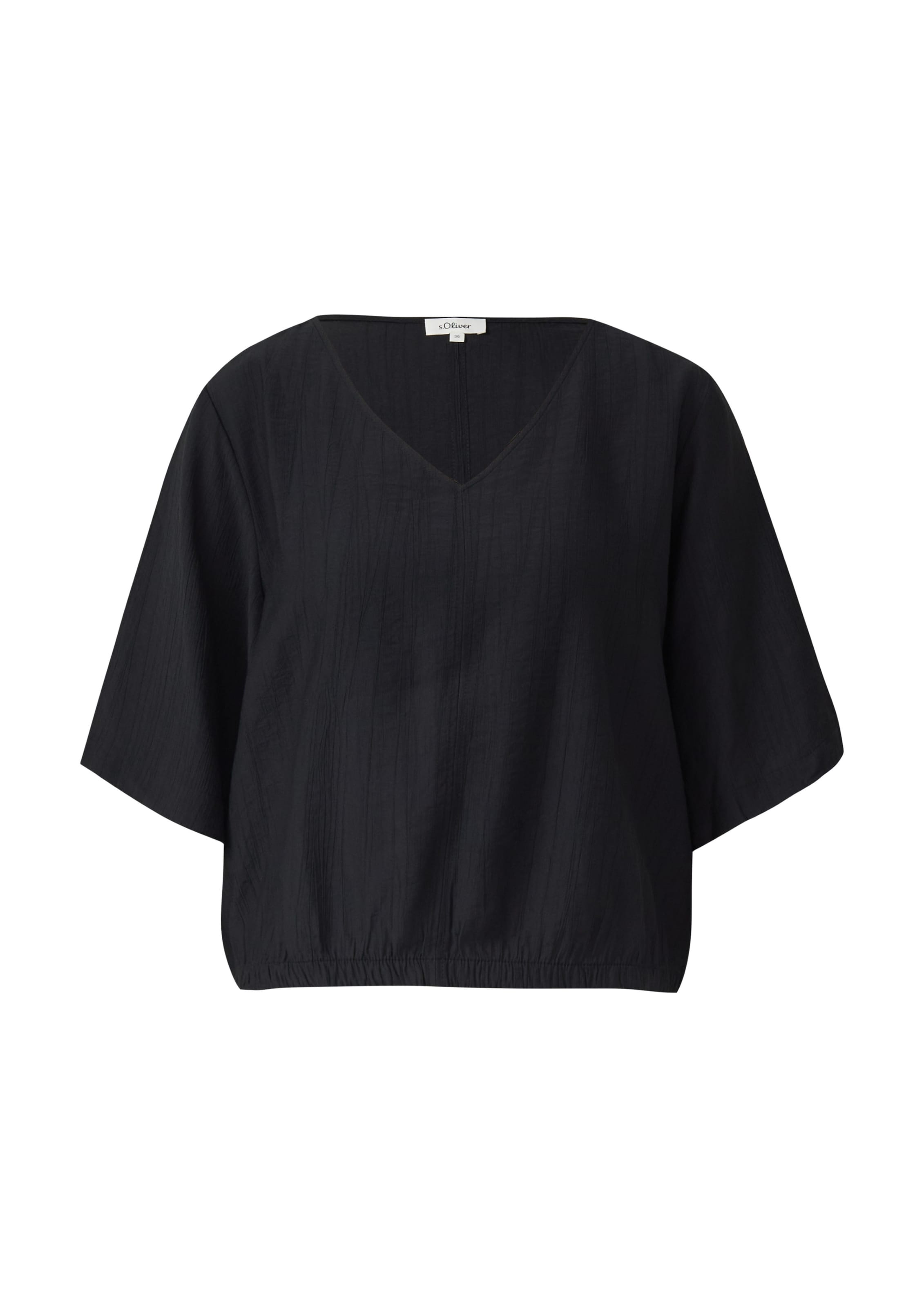 s.Oliver Bluse in Schwarz: Vorderseite