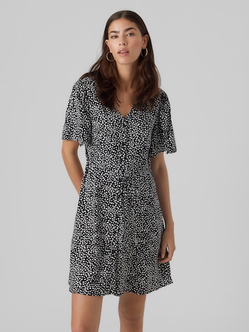 VERO MODA Shirt Dress 'ALBA' in Black: front