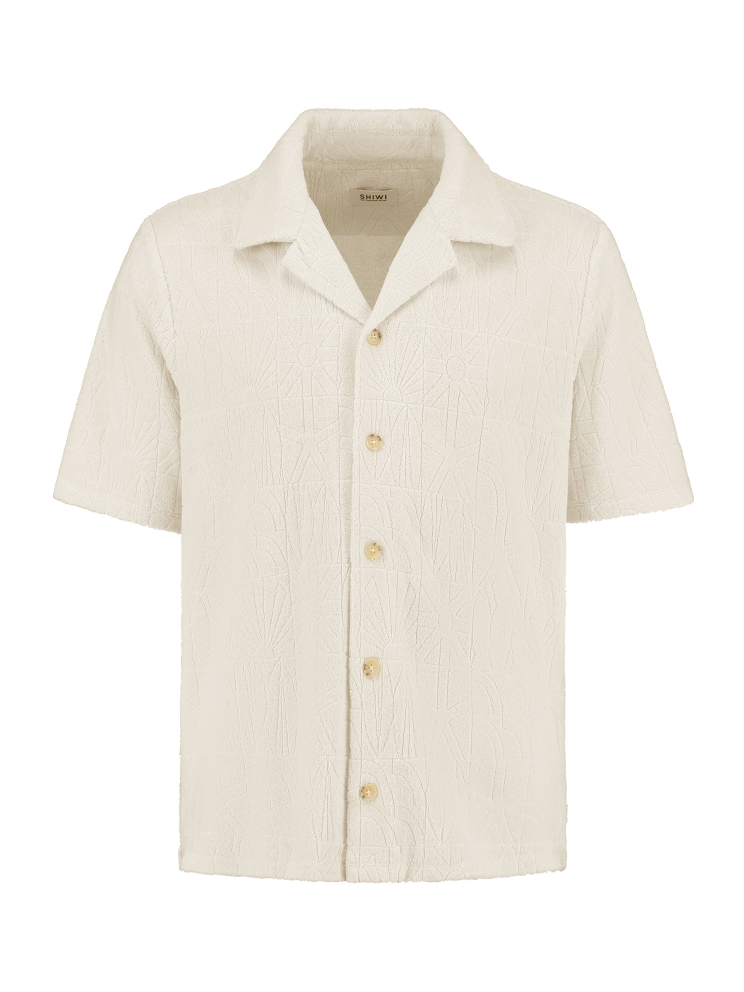 Shiwi Πουκάμισο 'Ted  Geo Sun' σε μπεζ, Άποψη προϊόντος