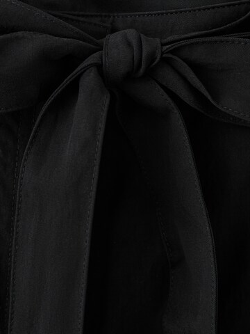 MANGO Wide leg Broek 'Espresso' in Zwart