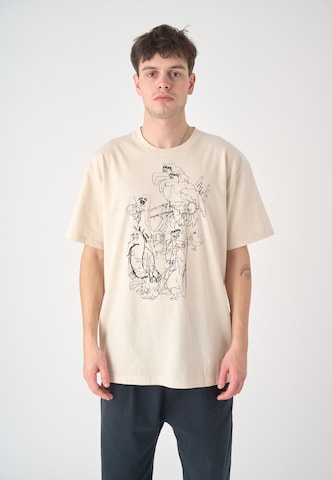 Cleptomanicx T-Shirt in Braun: predná strana