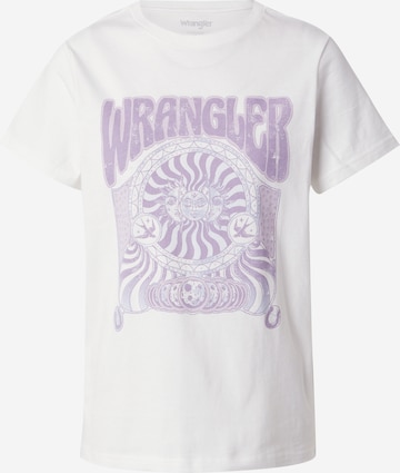 WRANGLER T-shirt i vit: framsida
