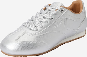 Baskets basses s.Oliver en argent : devant