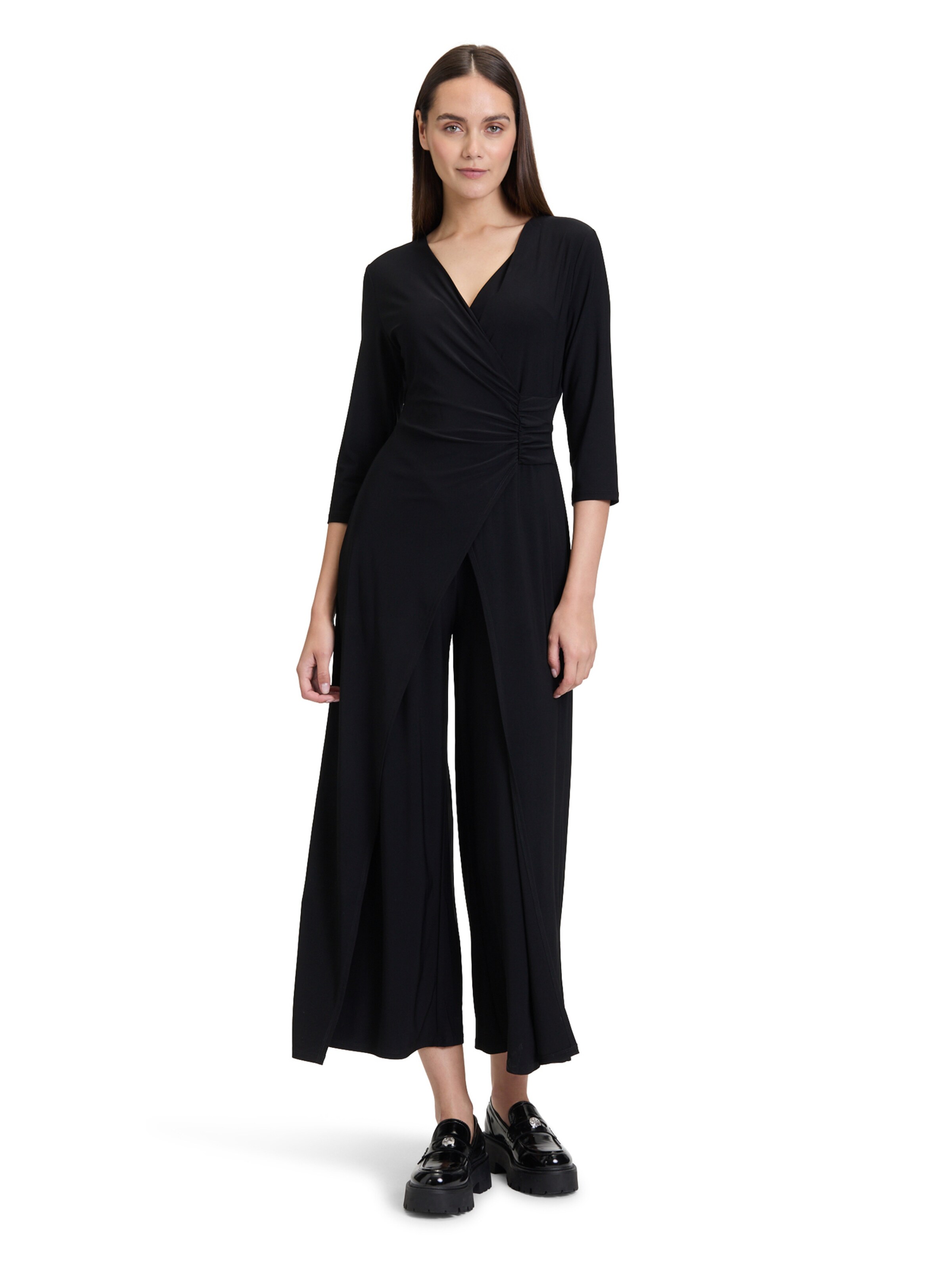Tuta jumpsuit di Cartoon in nero: frontale