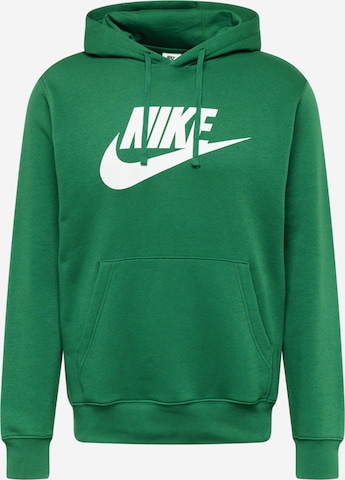 Nike Sportswear Суичър 'Club Fleece' в зелено: отпред