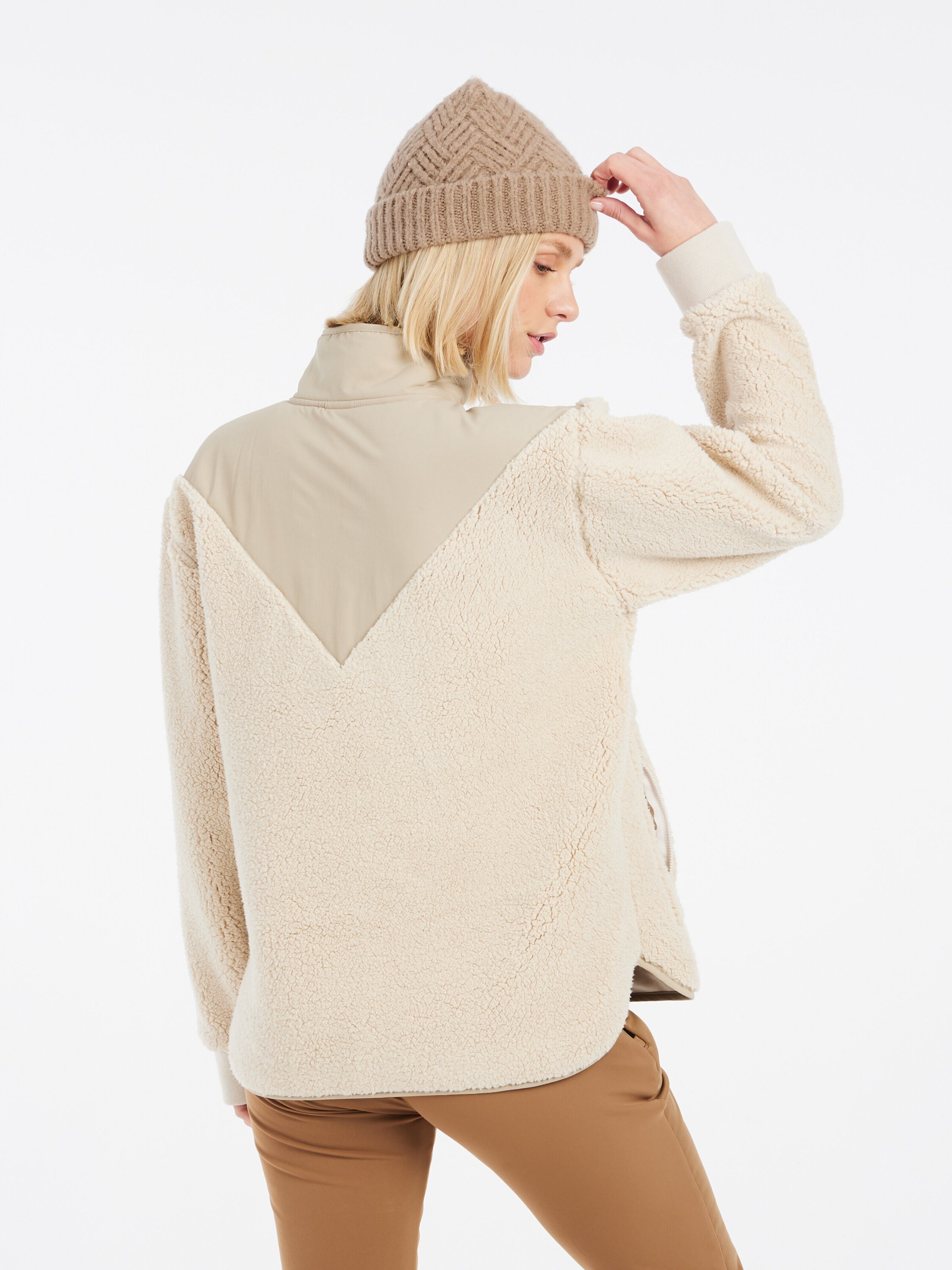 PROTEST Sports sweatshirt 'PRTCYBER' in Brown