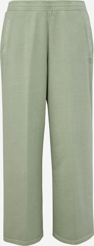 TRIANGLE Wide leg Pants in Green: front