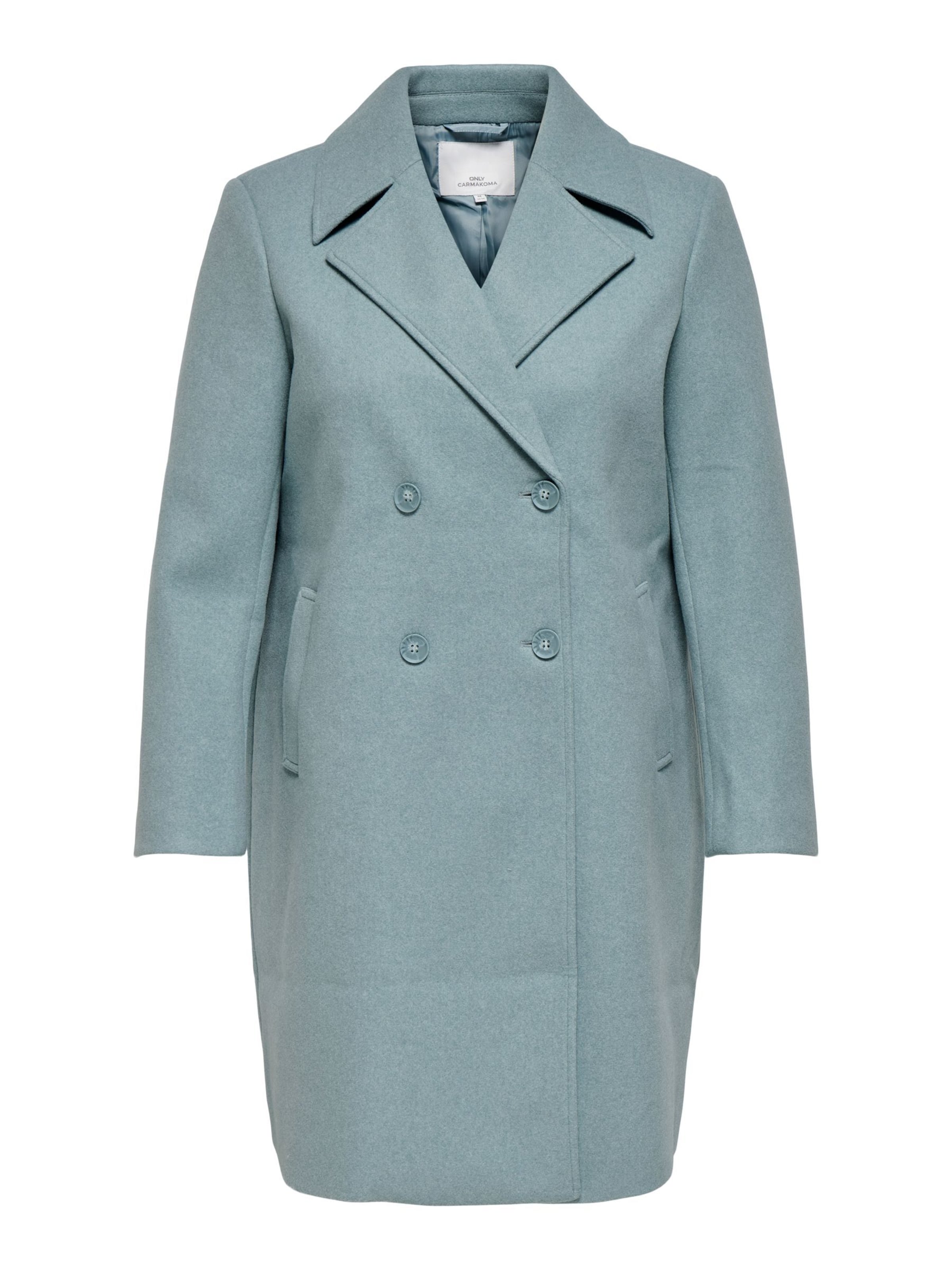 ONLY Carmakoma Tussenmantel 'CARAdina' in Blauw: voorkant