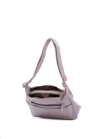 Borsa a spalla 'Borsa a Tracolla Donna Ecopelle con Zip e Tasche Multiple - B Cavalli' di B. Cavalli in grigio