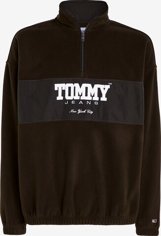 Sweat-shirt Tommy Jeans en marron : devant