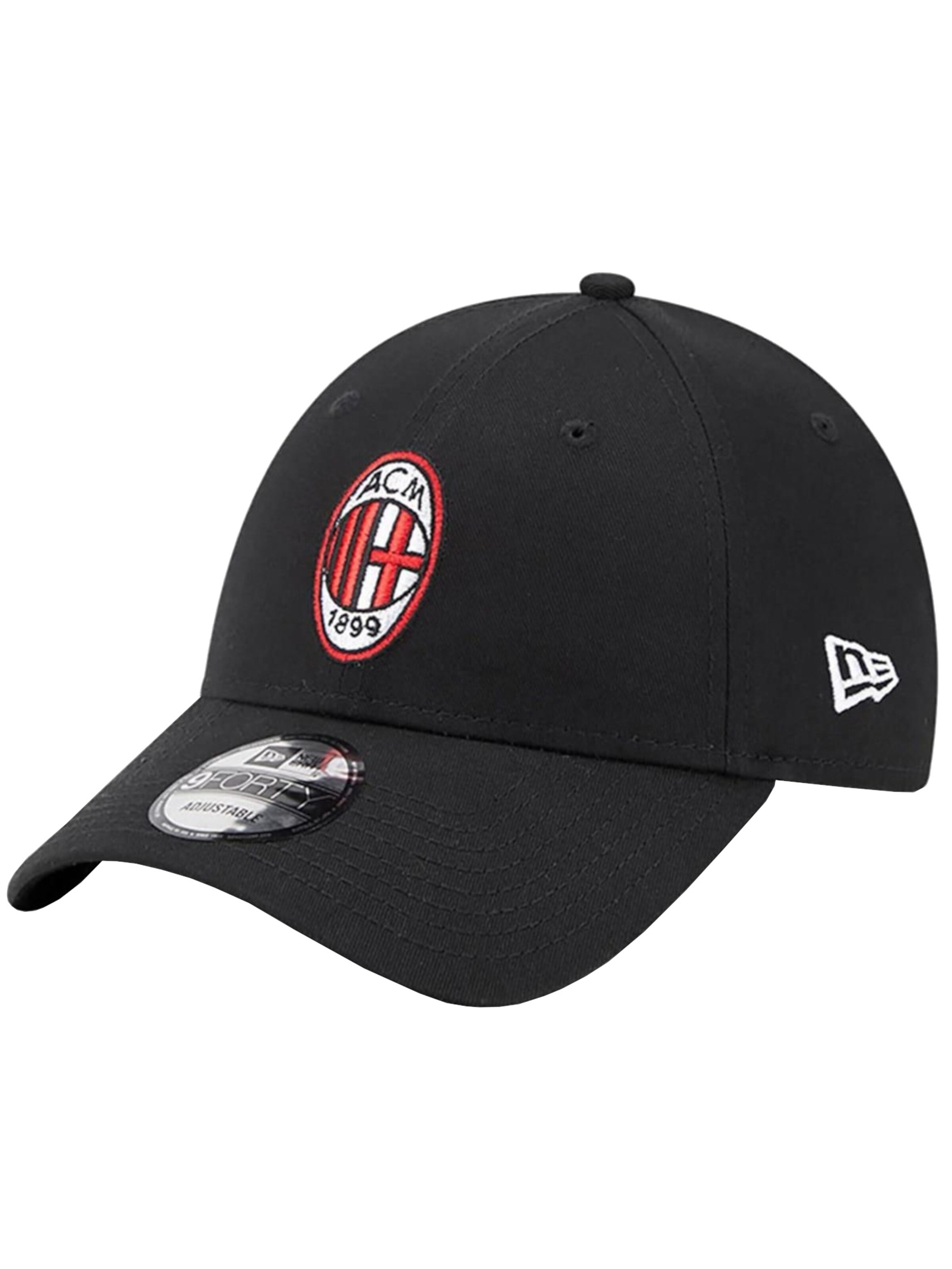 NEW ERA Cap 'New Era Core 9FORTY AC Milan Cap'‌‌‌‌ in Schwarz: Vorderseite