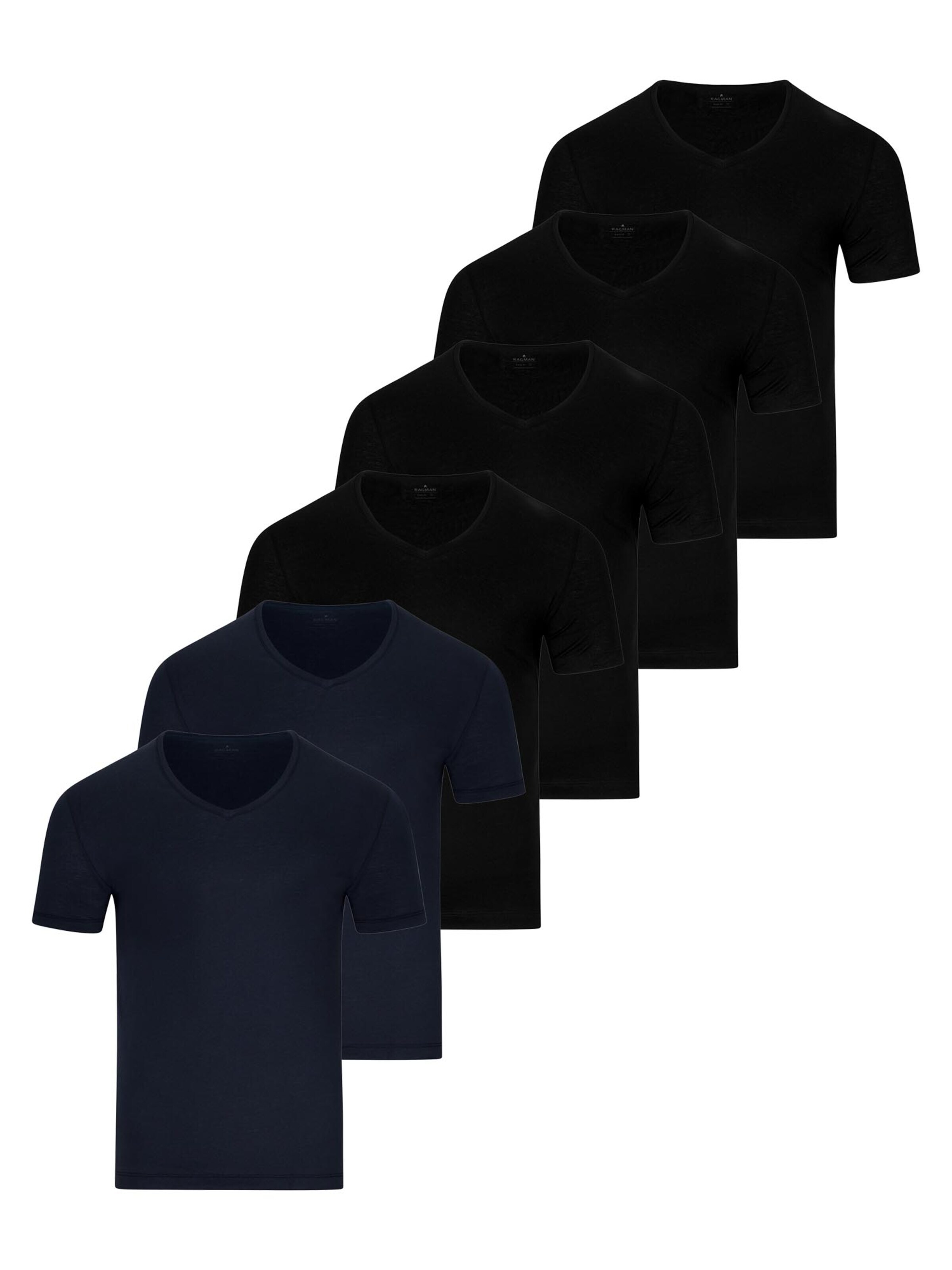 Ragman Undershirt 'Basic' in Blue: front