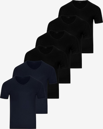 Ragman Undershirt 'Basic' in Blue: front