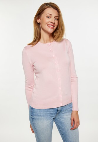 usha BLUE LABEL Gebreid vest in Roze: voorkant