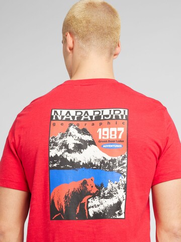 T-Shirt 'MARTRE' NAPAPIJRI en rouge