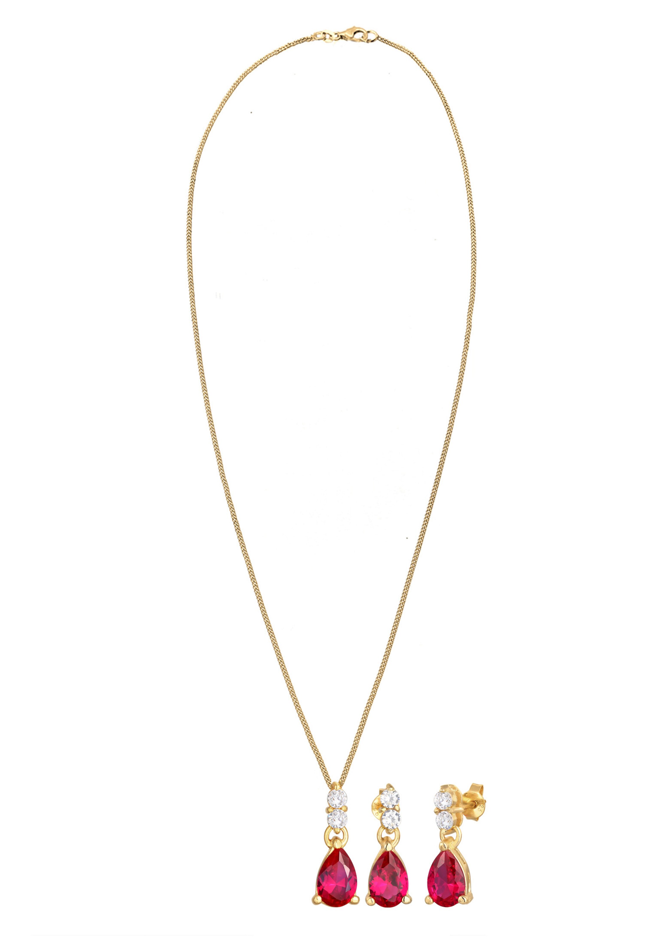 ELLI PREMIUM - Conjunto de joyería en oro: frente