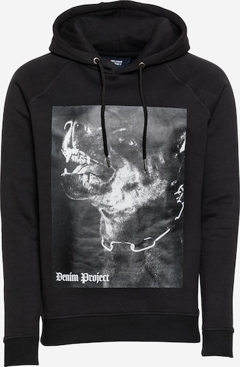 Denim Project Sudadera 'DOG' en gris claro / negro, Vista del producto