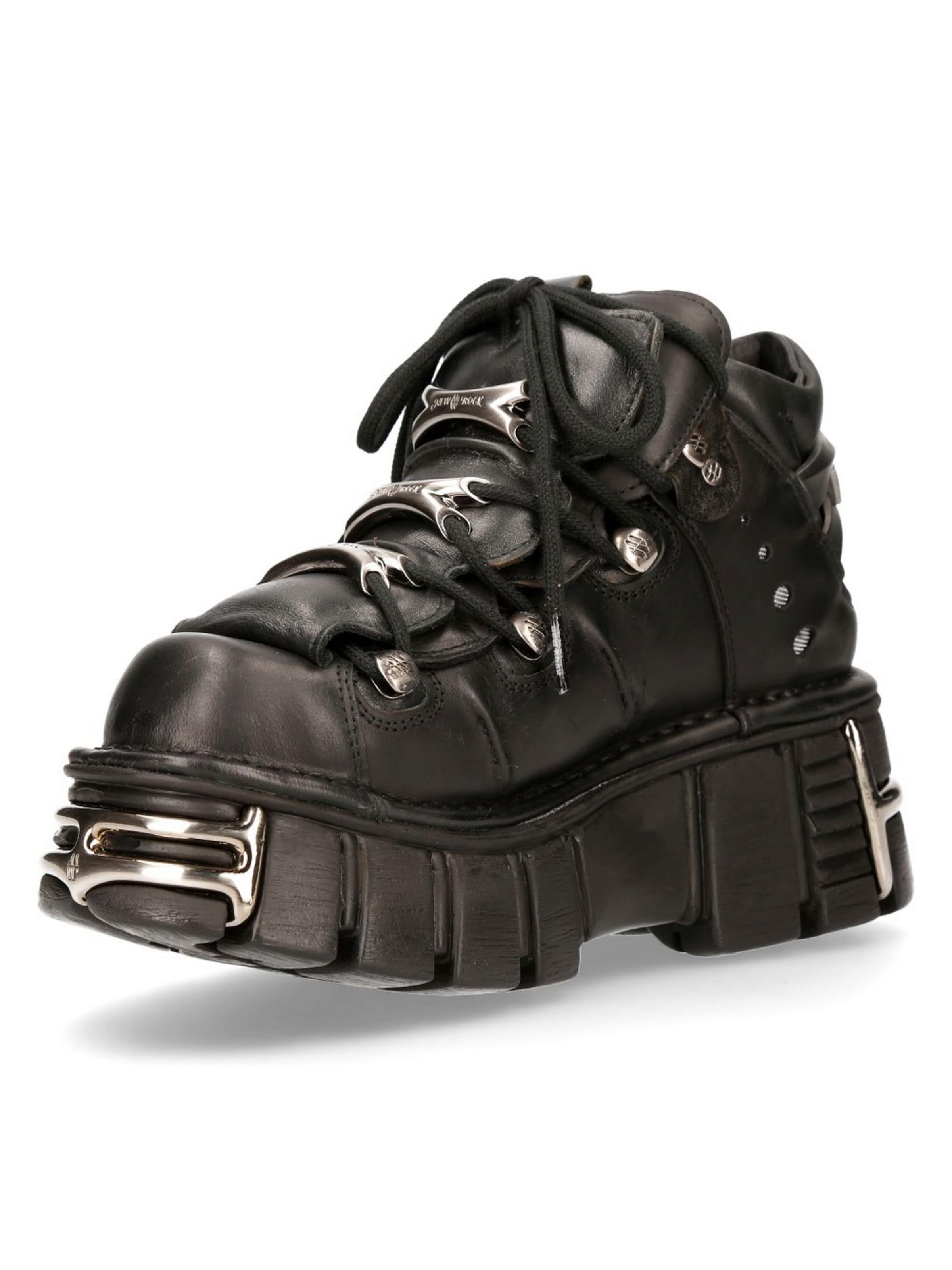 New Rock Sneakers 'M-106-S1' in Black: front