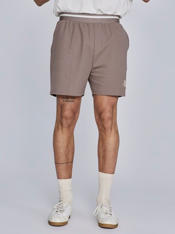 SikSilk Regular Pants in Beige: front