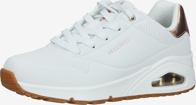 SKECHERS Baskets basses 'Uno-Golden Air' en or rose / blanc, Vue avec produit