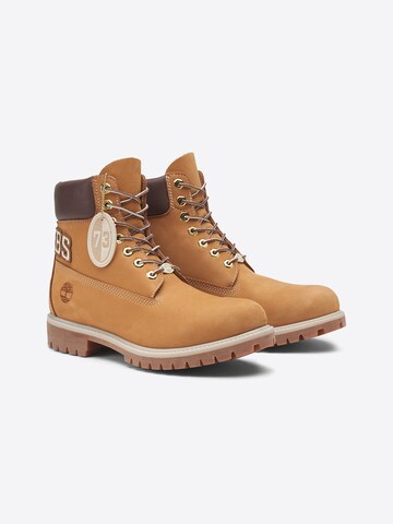 Bocanci cu șireturi de la TIMBERLAND pe maro