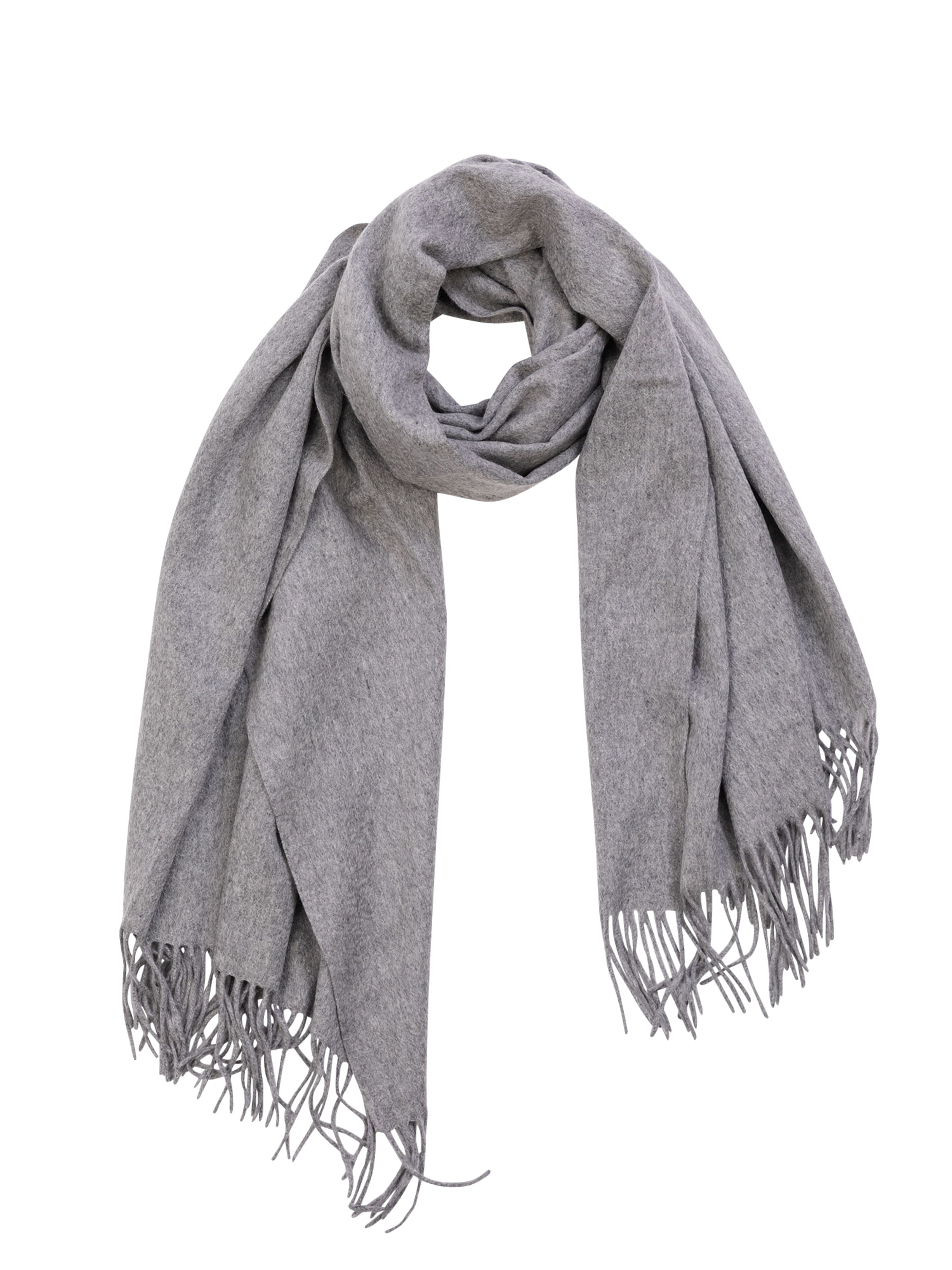 Sciarpa di CASH-MERE.CH in grigio: frontale