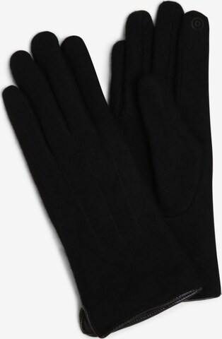 eem Full Finger Gloves in Black: front