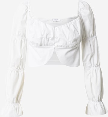 Femme Luxe Blouse 'PERLA' in White: front