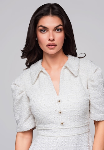 Ombre Cocktailjurk in Wit