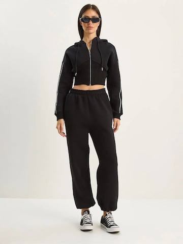 Bianco Lucci - Roupa de casa 'Zweiteiliges Set' em preto: frente