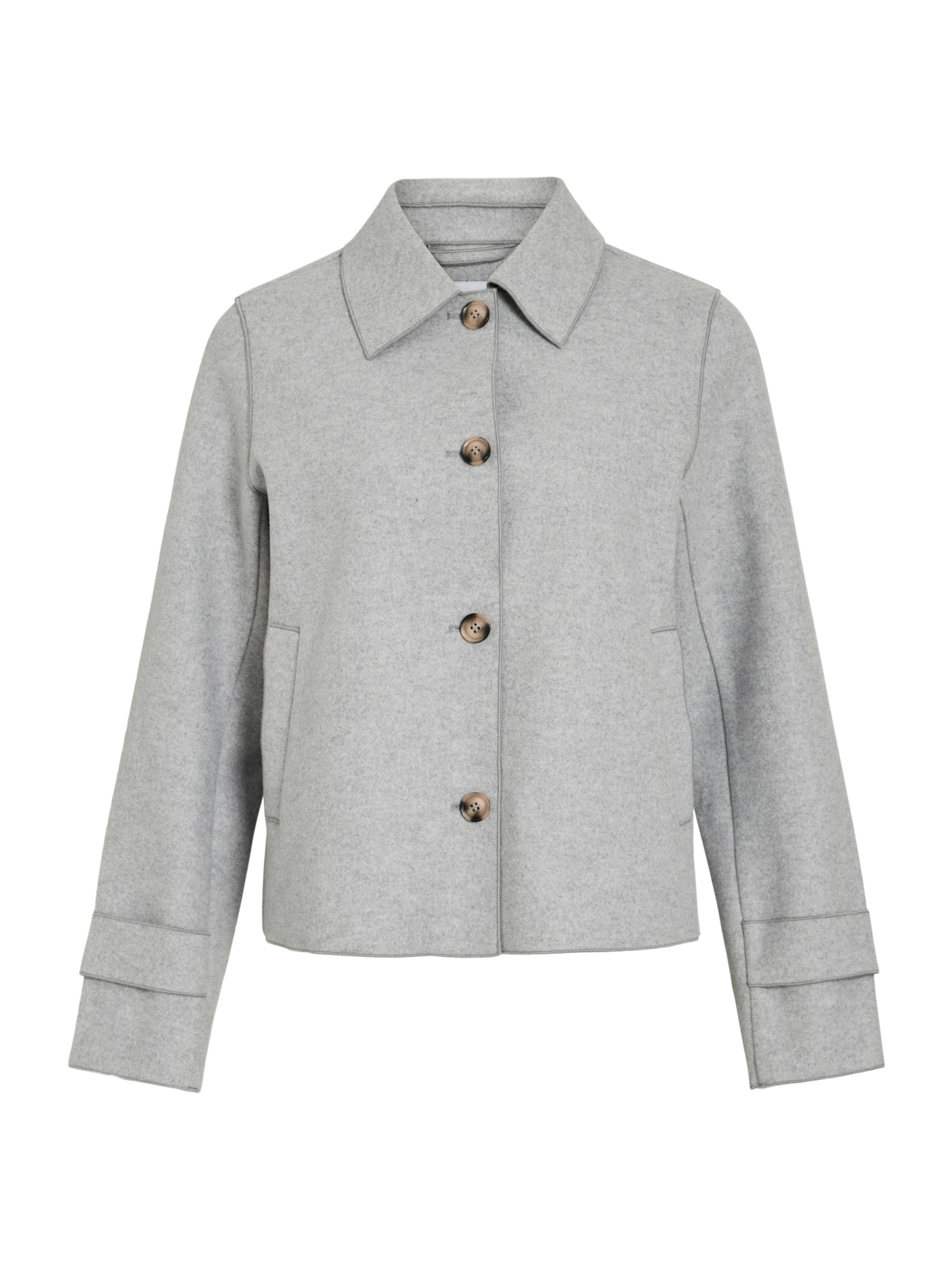 pelēks VILA Starpsezonu jaka 'VIJUICE': no priekšpuses