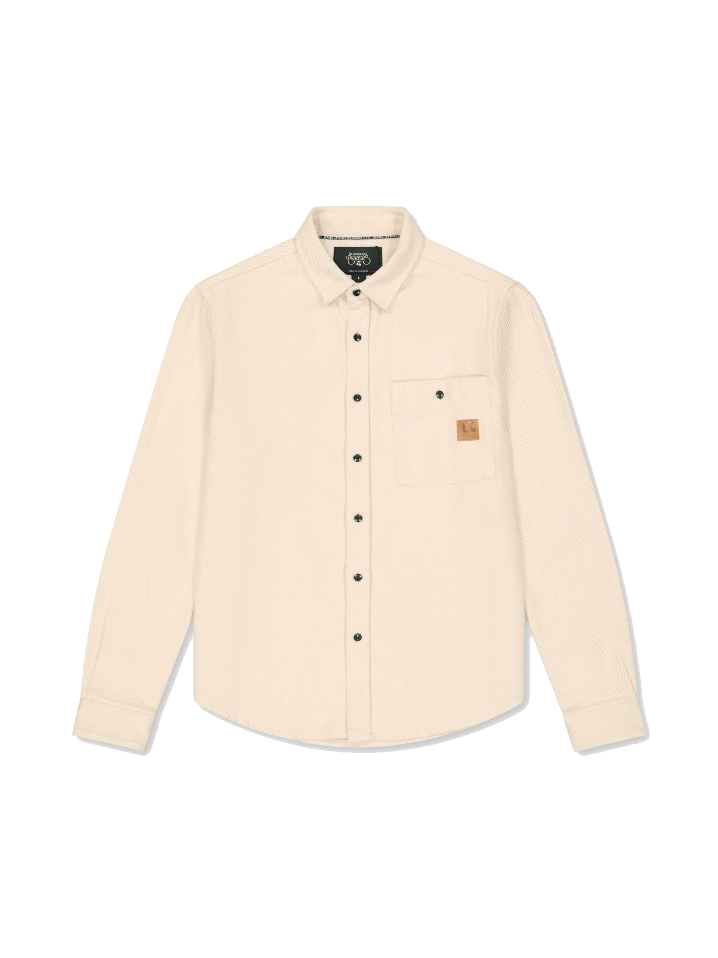 Le Temps Des Cerises Overhemd 'REJU' in Beige: voorkant