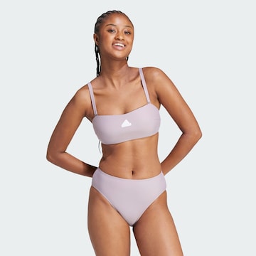 ADIDAS PERFORMANCE Bustier Sportbikinitop 'Iconisea' in Lila: voorkant