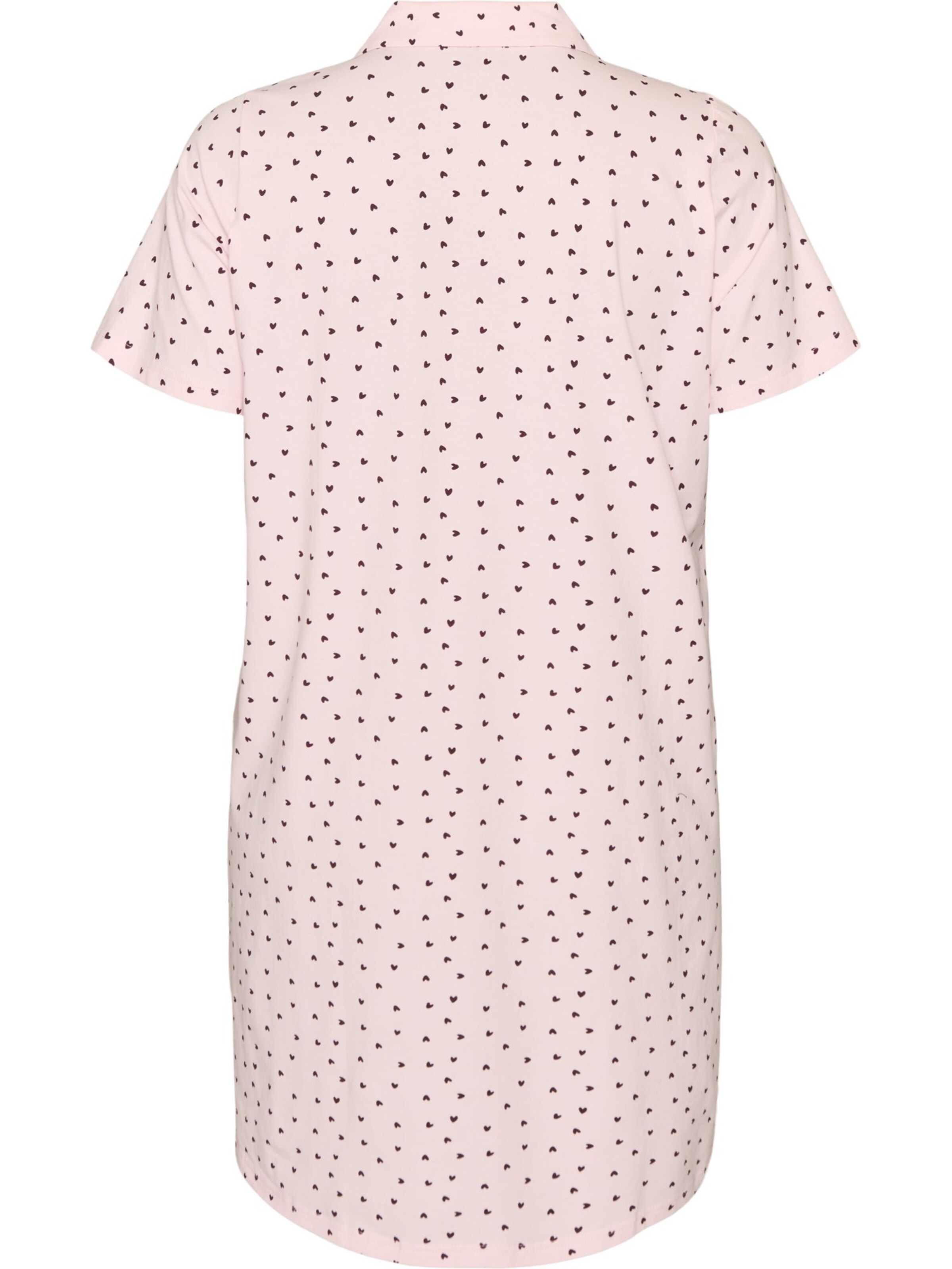 Chemise de nuit 'DANA' Zizzi en rose
