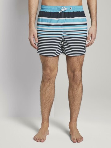 TOM TAILOR Board Shorts 'Madoc' in Blue: front