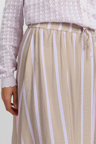 ICHI - Falda 'ELDA' en beige