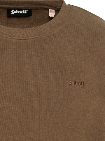 Schott NYC Pullover in Braun