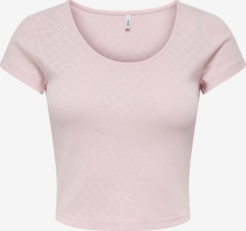 purpurinė ONLY Marškinėliai 'ONLMADISON': priekis