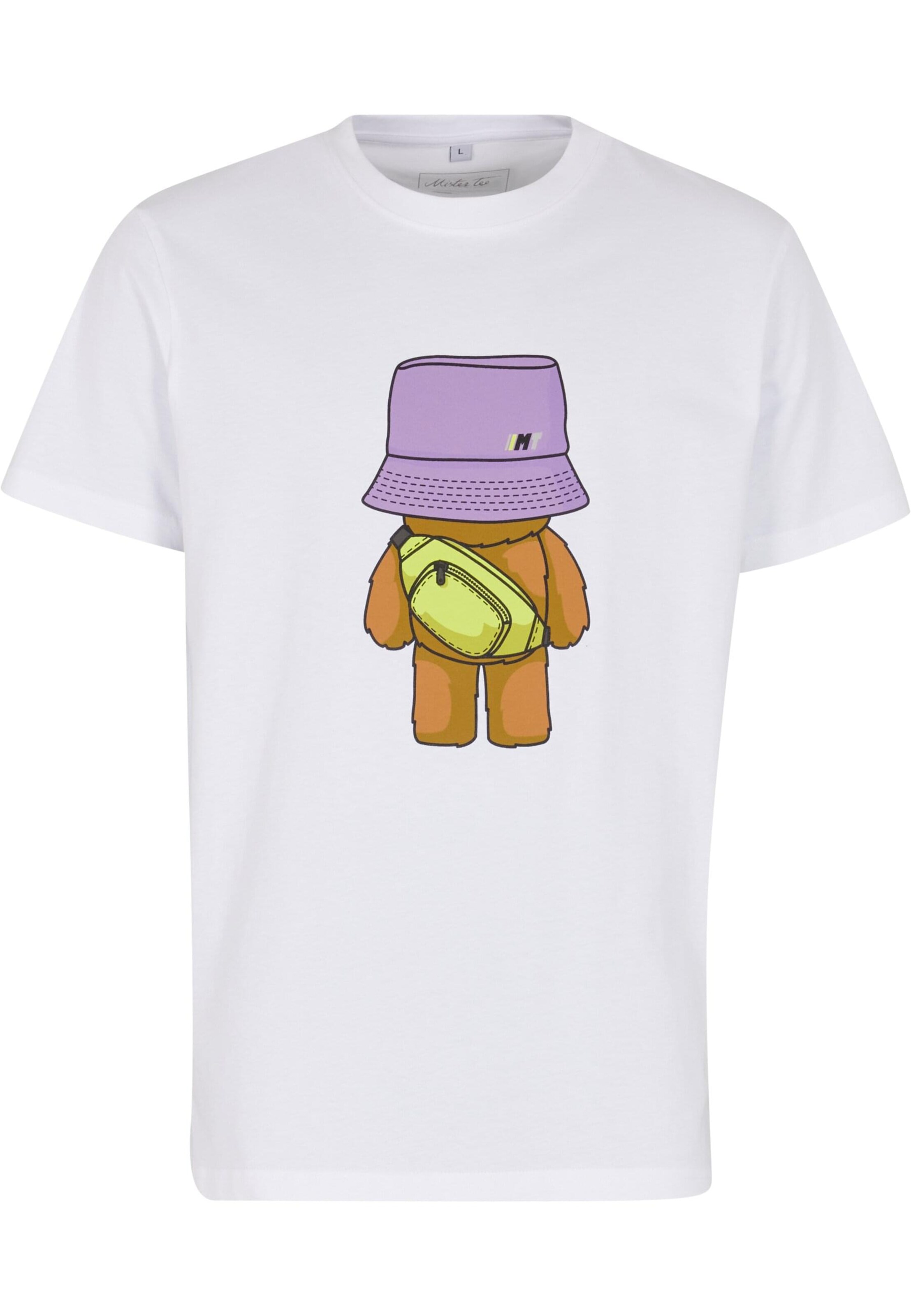 T-Shirt 'Bear' Mister Tee en blanc : devant