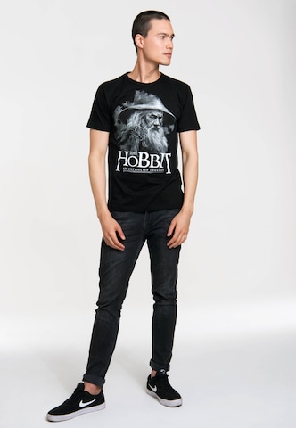 LOGOSHIRT Shirt 'The Hobbit' in Zwart