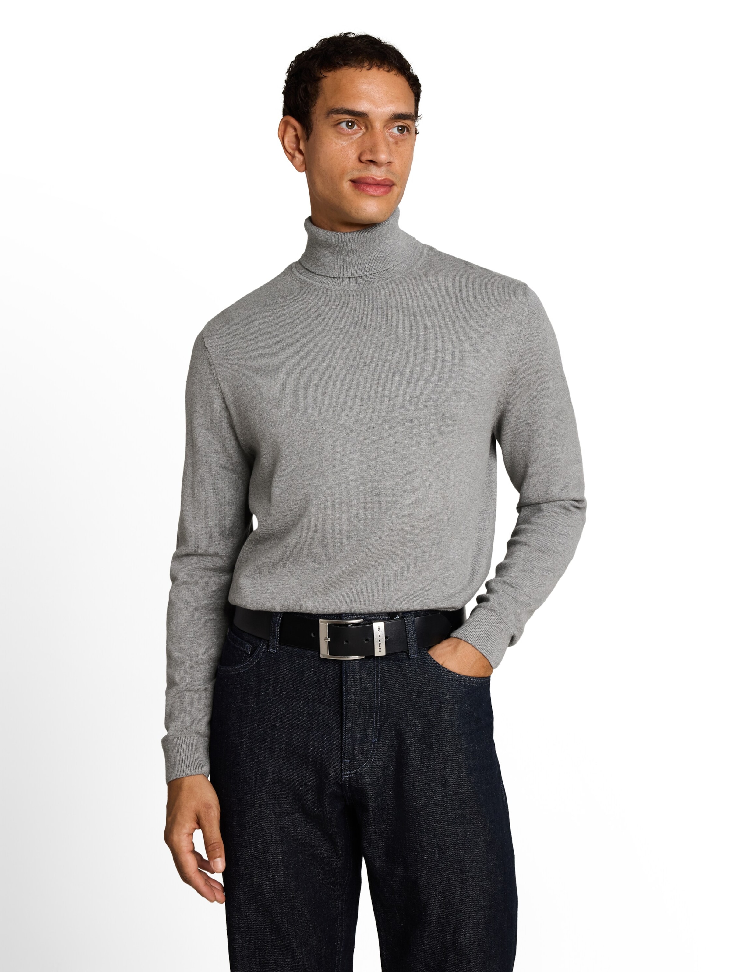 TOM TAILOR Sweater in Grey: front