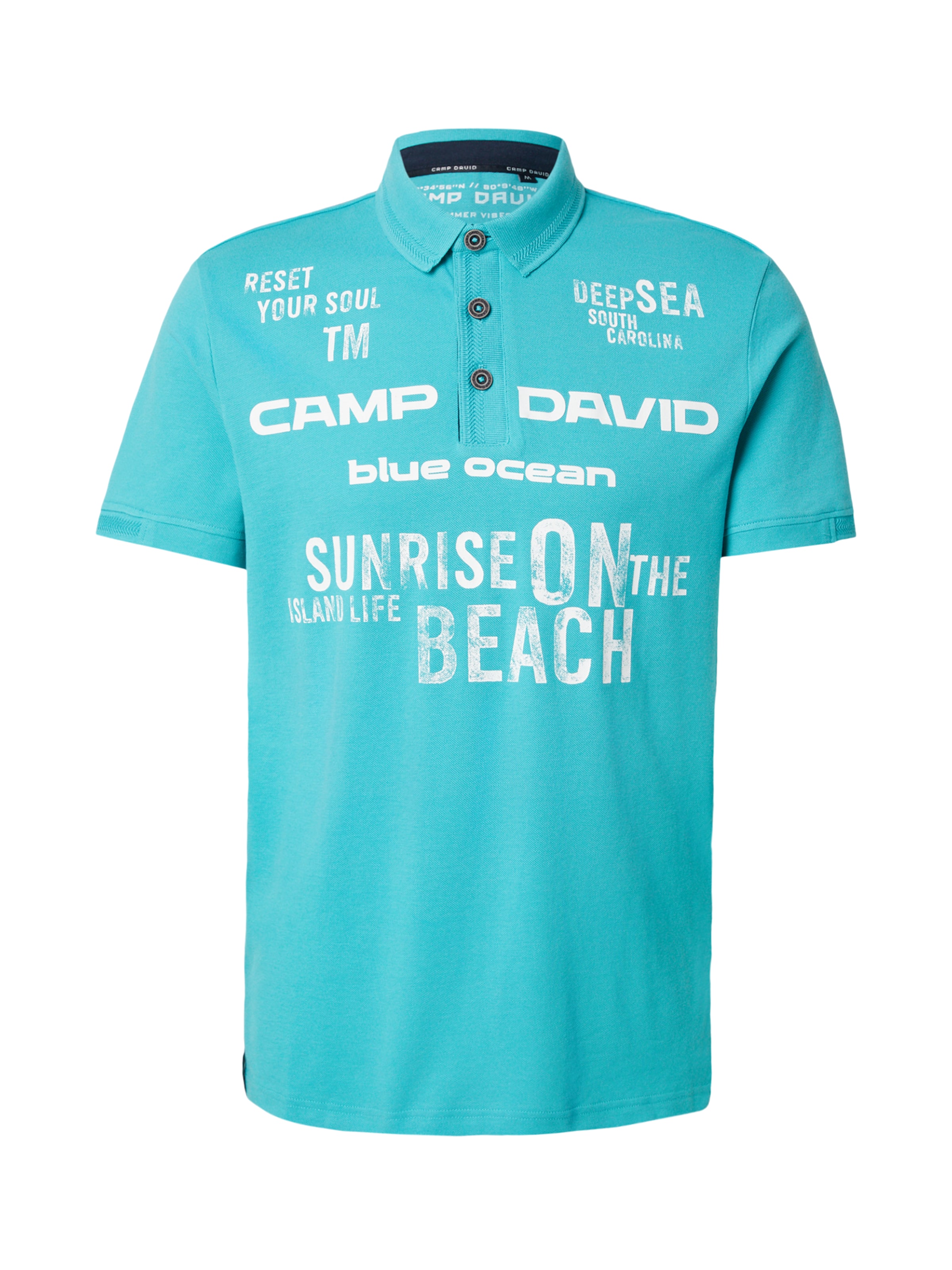 CAMP DAVID - Camiseta en verde: frente