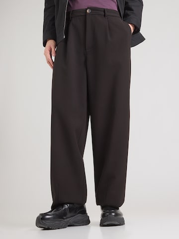 melns Woodbird Platas staras Klasiskas bikses 'Rick Nickle': no priekšpuses