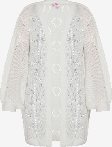 Cardigan MYMO en blanc : devant