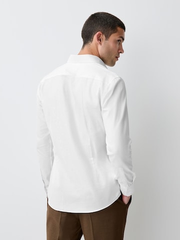 Next Slim fit Button Up Shirt in White