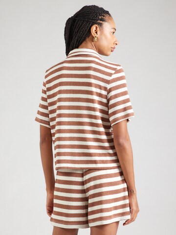 OBJECT Bluse 'OBJLindsey' i brun